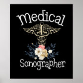 Sonographer Cute Sonography Gift Poster (Voorkant)