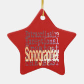 Sonographer Extraordinaire Keramisch Ornament (Achterkant)