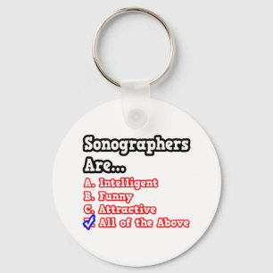 Sonographer Quiz...Joke Sleutelhanger