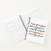 Sonographer Ultrasound Tech Retro Sonographer Gift Notitieboek (Binnen)