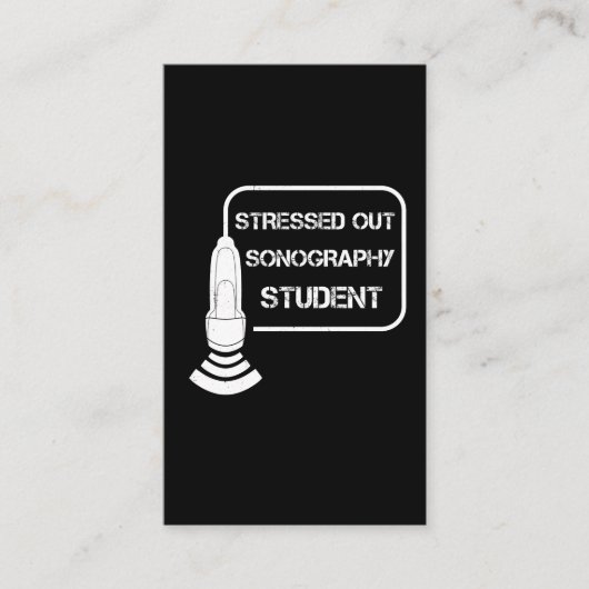 Sonographer Ultrasound technicus Gift Idee Visitekaartje (Voorkant)
