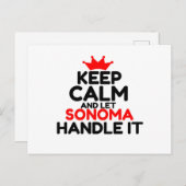 SONOMA BRIEFKAART (Voorkant / Achterkant)