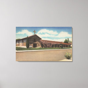 Sonoma, CA - Mission San Francisco Solano Canvas Afdruk