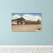 Sonoma, CA - Mission San Francisco Solano Canvas Afdruk (Insitu (Houten vloer))