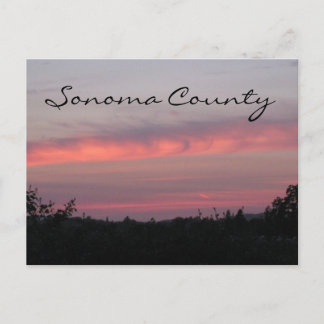 Sonoma County Sunset 2 Briefkaart