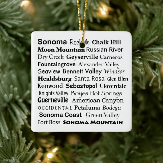 Sonoma en Napa Ornament (Boom)
