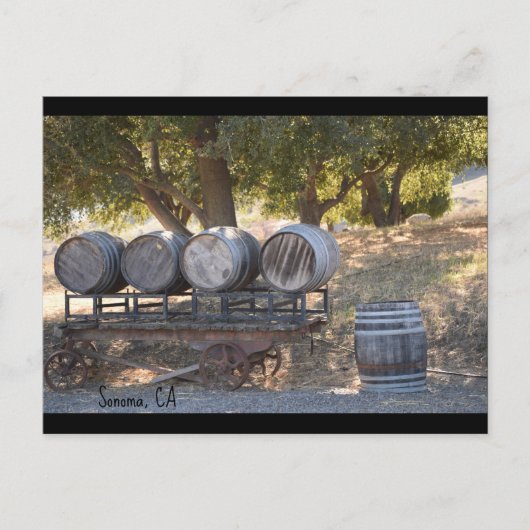 Sonoma, het briefkaart van CA (Voorkant)