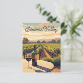 Sonoma Valley California Reizen Briefkaart (Staand voorkant)