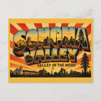 Sonoma Valley California Valley of the Moon Briefkaart