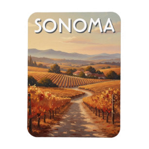 Sonoma Valley Californië Reizen Magneet