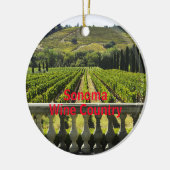 Sonoma Vin Pays Ornement de Noël (Gauche)