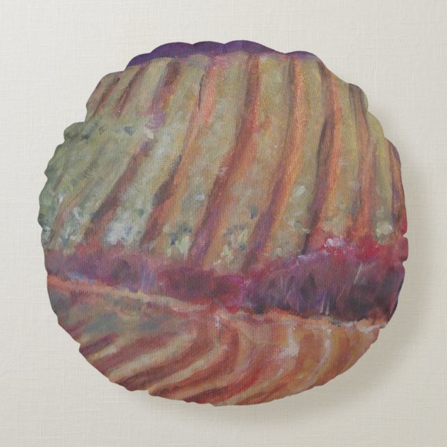 Sonoma Vineyards California vine wine Rond Kussen (Voorkant)