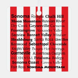 Sonoma Wijn AVAs Ornament