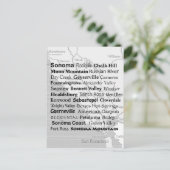 Sonoma Wijnland Briefkaart (Staand voorkant)