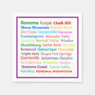 Sonoma Wijnland Servetten