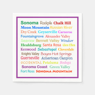 Sonoma Wijnland Servetten