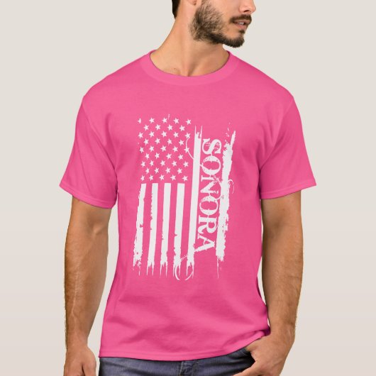 Sonora Verenigde Staten ontdaan van Amerikaanse vl T-shirt (Voorkant)