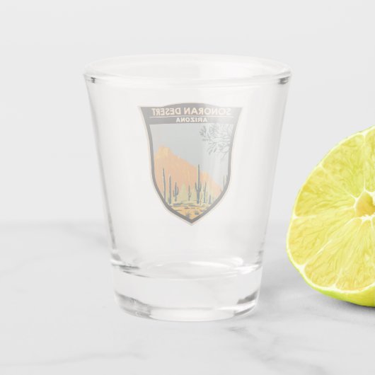 Sonoran Desert Arizona  Art Shot Glas (Achterkant)