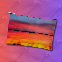Sonoran Desert Zonsondergang Prikkeldraad Foto Etui