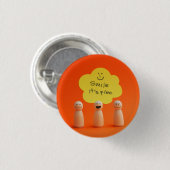 Sonríe, es gratis ronde button 3,2 cm (Voorkant /achterkant)