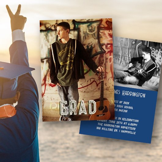 Sons Afstuderen Foto's Open Huis Aankondiging