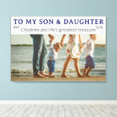 Sons & Daughters Day – Custom Family Canvas (Insitu (Houten vloer))