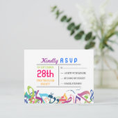 SONS DE LA TORAH Bat Bar Mitzvah Carte de réponse (Debout devant)