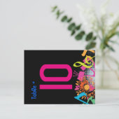 SONS DE LA TORAH FLORAL Table Carte de siège (Debout devant)