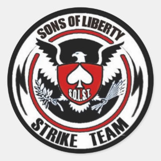 Sons Liberty Strike Team Ronde Sticker