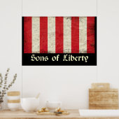Sons of Liberty Flag Poster (Keuken)