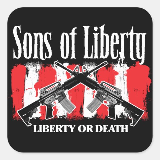 Sons of Liberty LIBERTY OU MORT autocollants (Devant)