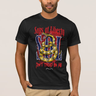 Sons of Liberty TREAD ME NIET OP donker mannen t-s T-shirt