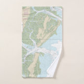 Sons Ossabaw et St Catherines Graphique 11511 (Serviette à main)