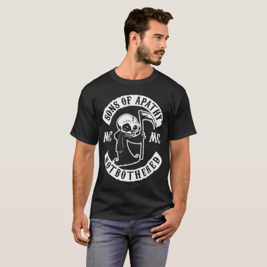 Sons van Apathie Anarchy Gang Patch Reaper Anarchy T-shirt (Voorkant volledig)