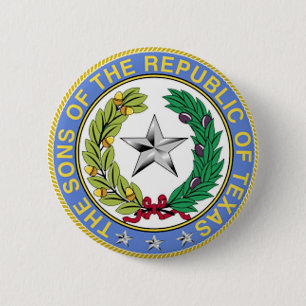 SONS VAN DE REPUBLIEK TEXAS RONDE BUTTON 5,7 CM