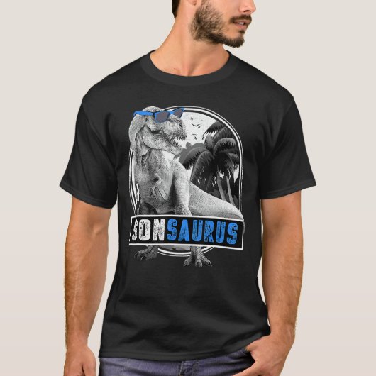 Sonsaurus T Rex Son Saurus Dinosaur Boy Kind Dino  T-shirt (Voorkant)