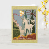 Sont Anniversaires Magique Carte de voeux (Fleur jaune)