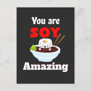 Sony verbazingwekkende kawaii sushi briefkaart