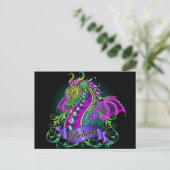 Sonya Believe Rainbow Dragon Briefkaart (Staand voorkant)
