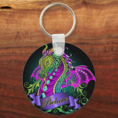 "Sonya" Rainbow Believe Dragon Art Sleutelhanger (Voorkant)