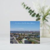 Soo Locks Post Kaart (Staand voorkant)