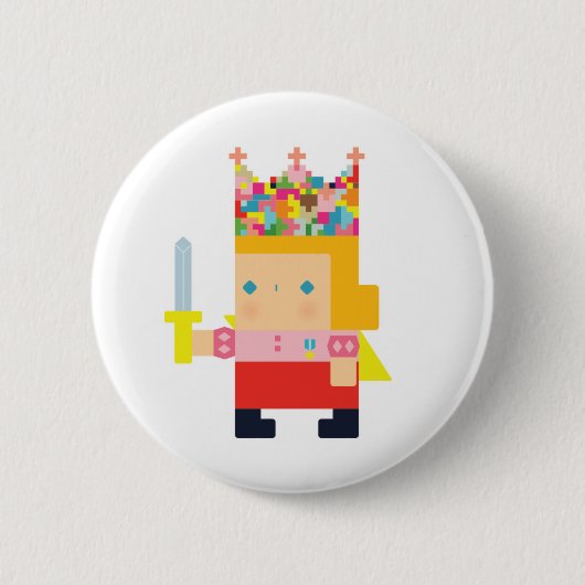 soo nemo princess ronde button 5,7 cm (Voorkant)