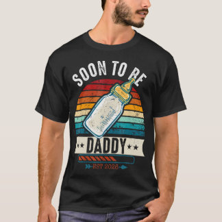 Soon To Be Daddy 2026 Loading Promoted To Father E T-shirt