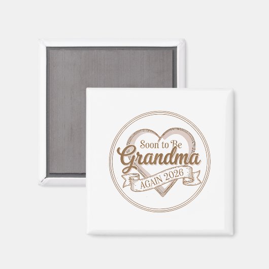 Soon To Be Grandma Again 2026 Loading Pregnancy An Magneet (Voorkant / Achterkant)