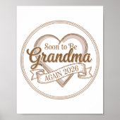 Soon To Be Grandma Again 2026 Loading Pregnancy An Poster (Voorkant)