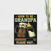 Soon To Be Grandpa Est 2025 Pregnancy Announcement Kaart (Voorkant)