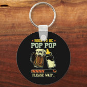 Soon To Be P P Est 2025 Pregnancy Announcement Sleutelhanger (Voorkant)