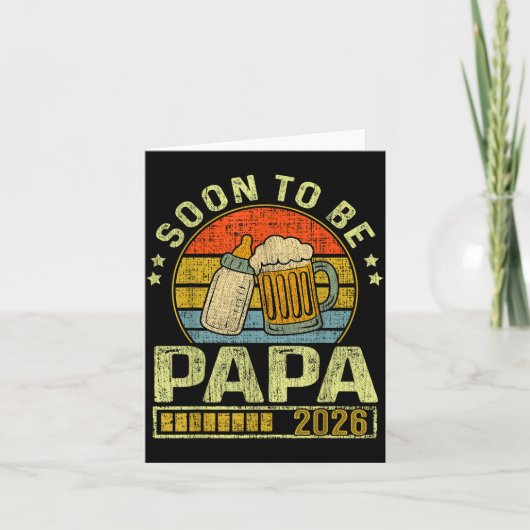 Soon To Be Papa 2026 Expecting Baby Promoted To Fa Kaart (Voorkant)