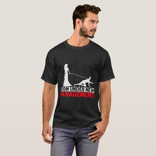 Soon Under New Management Bachelor Party T-shirt (Voorkant volledig)