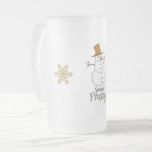 Soooo Frosty Design Matglas Bierpul (Voorkant links)